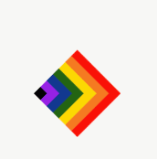Progress Pride mark from the QWELL project presentation